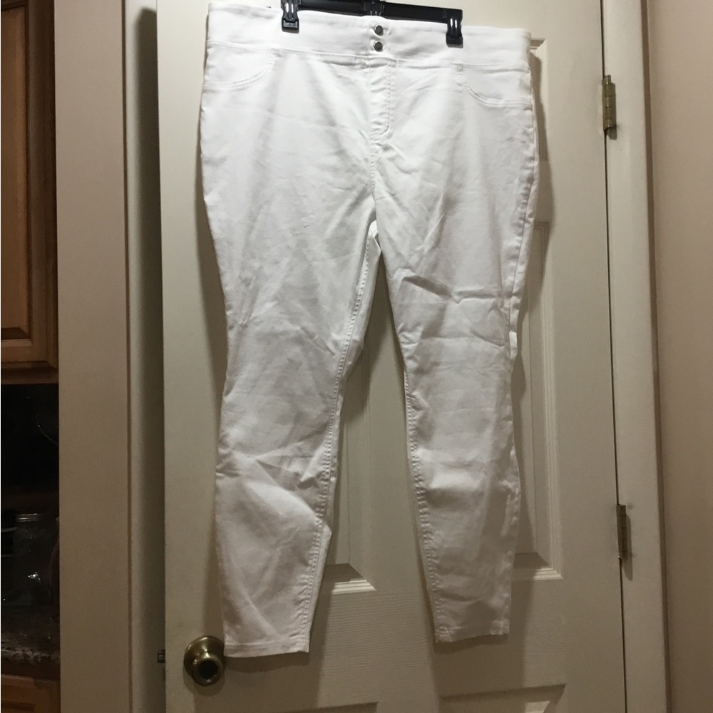 Woman’s Terra & Sky NWT White Pants, 2X, Jegging